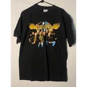 Vintage All Sport Styx REO Speedwagon Concert Tour 2002 Black Shirt Men's Large